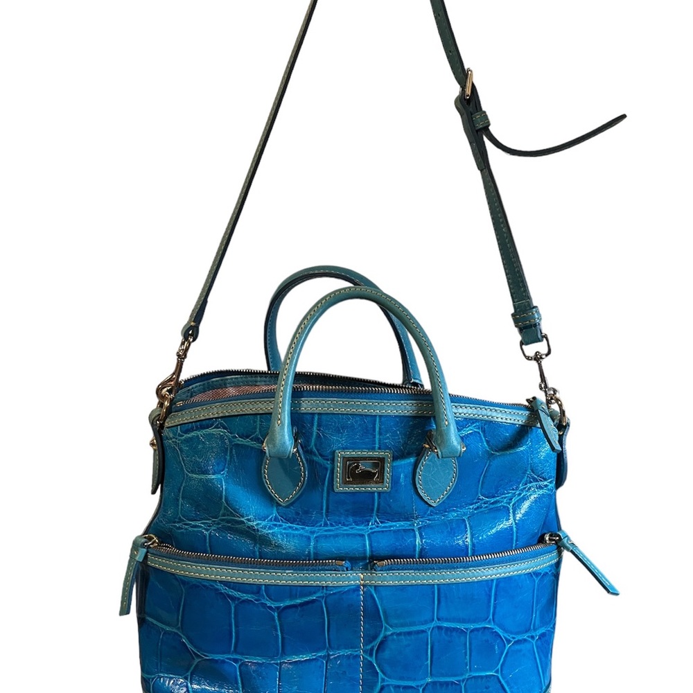 Dooney & Bourke Dillen Blue Aqua Satchel